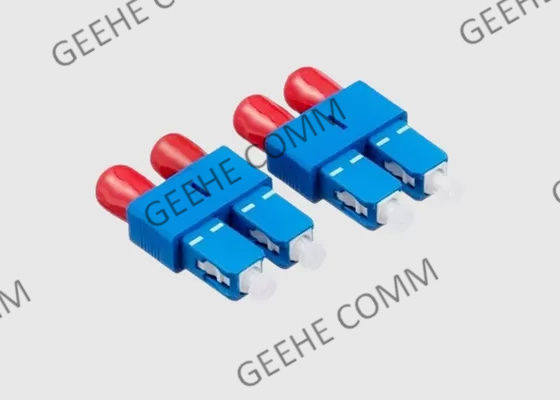 SC/UPC Male to FC/UPC Female Singlemode Duplex Fiber Optic Hybrid Adapter/Coupler