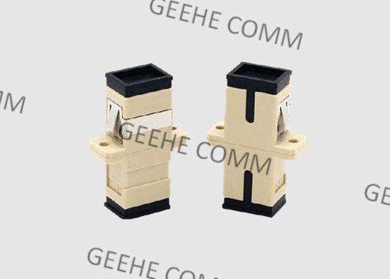 SC Multimode Simplex Fiber Optic Adapter With Flanges