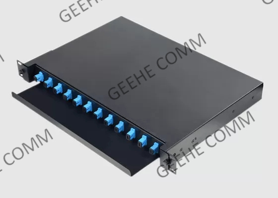 Rack Mounted 24 Core FC ODF 3U Fiber Optic Patch Panel