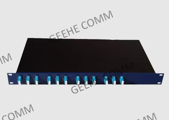 Black Multimode Duplex 1.2mm 12 Port SC Fiber Patch Panel