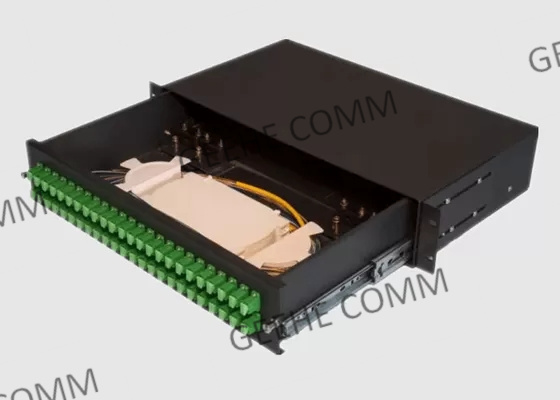 Multimode 2U 1.0mm 48 Port Fiber Optic Patch Panel
