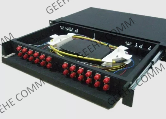 Zirconia Insert Singlemode 2U 24 Port FC Fiber Optic Patch Panel
