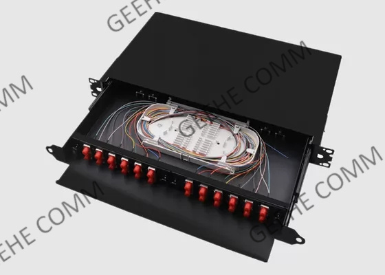 Zirconia Insert Singlemode 2U 24 Port FC Fiber Optic Patch Panel