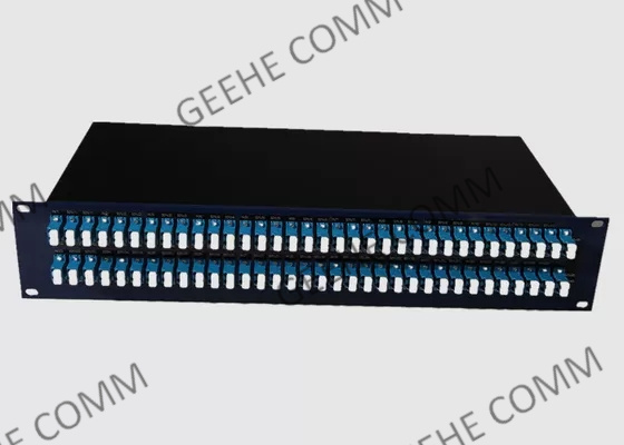 19 Inch 2U Multimode 96 Port LC Duplex Patch Panel