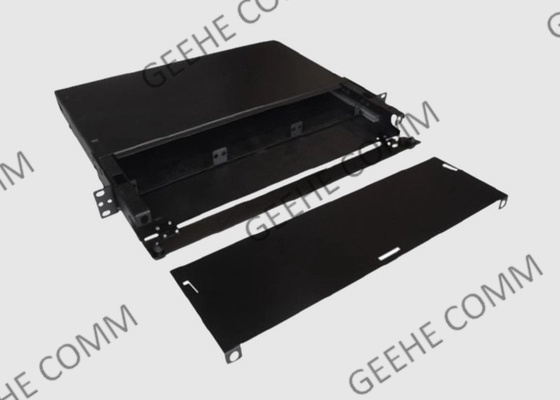Slide Out 1U 3 Adapter Fiber Patch And Splice Panel