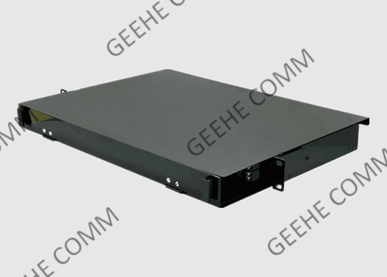 1U HD Rack Mount Fiber Patch Panel With MPO / MTP Cassette Or Adapter Panel