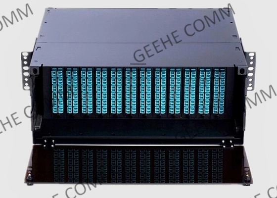 4U HD Rack Mount Fiber Patch Panel With Adapter Panel Or MPO / MTP Cassette