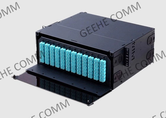 4U HD Rack Mount Fiber Patch Panel With Adapter Panel Or MPO / MTP Cassette