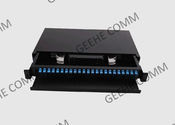 24 Port SC UPC Adapter Rack Mount 1U Patch Panel For Data Center
