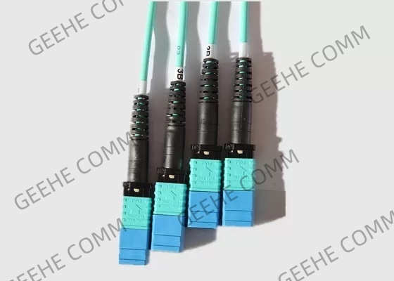 Multimode 8 Core 100G OM4 10m MPO To MPO Fiber Cable