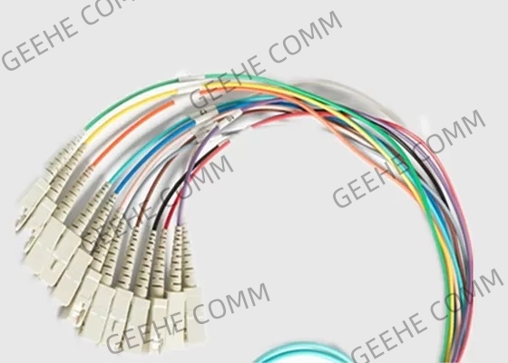 MPO To 12 X SC 12 Fibers 0.9mm Mulit Mode MPO Fiber Cable
