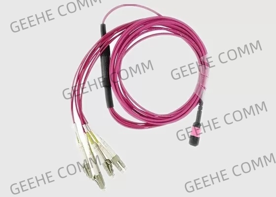 Multi Trunk 8 Cores OM3 2.0mm MPO To LC  Breakout Cable