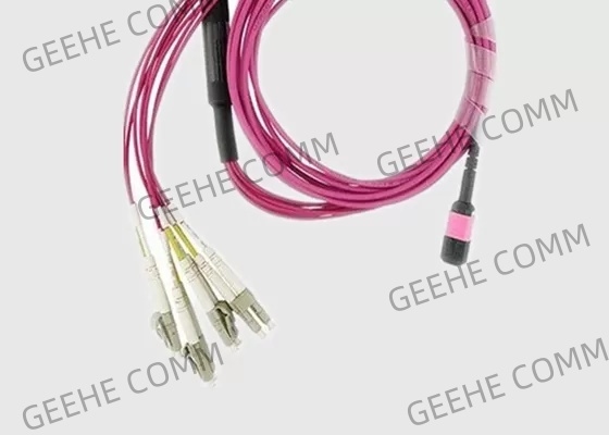 Multi Trunk 8 Cores OM3 2.0mm MPO To LC  Breakout Cable