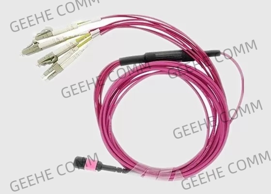 Multi Trunk 8 Cores OM3 2.0mm MPO To LC  Breakout Cable