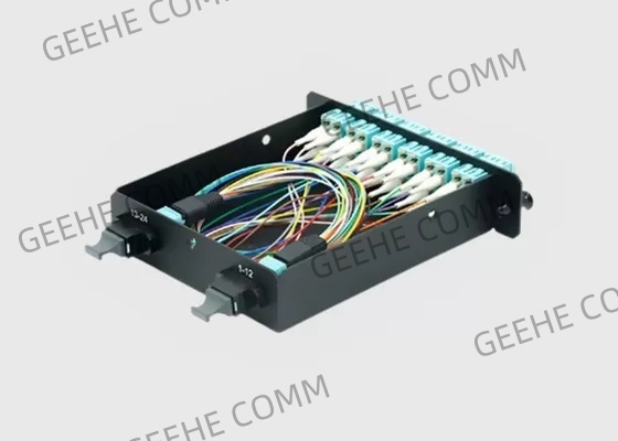 MTP/MPO Fiber Breakout Cable 12×LC Duplex Fiber Optic Exchange Cassette