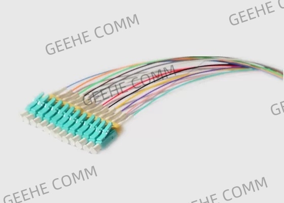 Multi Mode 12 Cores 0.9mm MPO To LC Breakout Cable