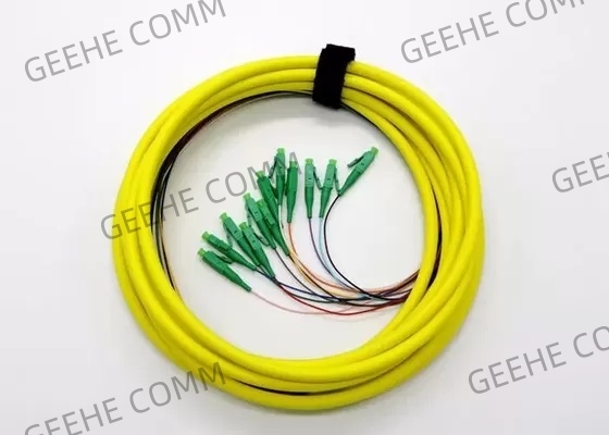 12 Stand OS2 Standard LC APC 9/125μm Fiber Optic Pigtail