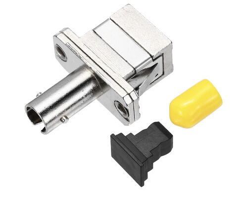 Plastic Body Multimode ST To SC Male-Male Duplex Fiber Optic Adapter