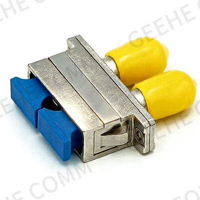 SC Female to ST Female Duplex Fiber Optic Hybrid Adapter