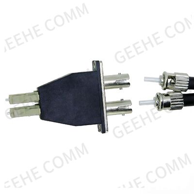 LC/UPC Male to ST/UPC Female Multimode Duplex Fiber Optic Adapter