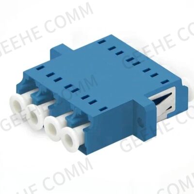 LC/UPC Singlemode Quad Fiber Optic Adapter/Flange