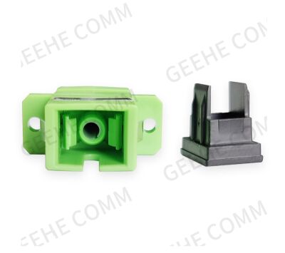 SC/APC Singlemode Simplex Fiber Optic Adapter/Flange