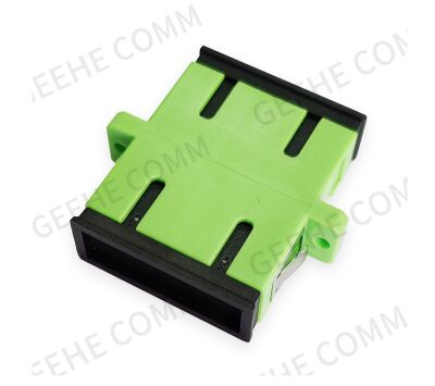 SC/APC Singlemode Duplex Fiber Optic Adapter/Flange