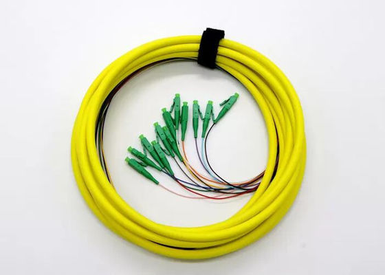 12 Stand OS2 Standard LC APC 9/125μm Fiber Optic Pigtail