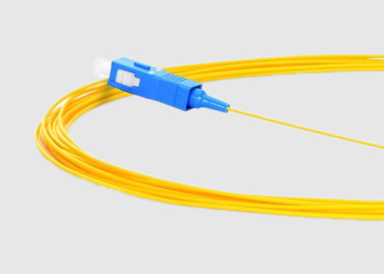 Single Mode Simplex SC APC 9/125 0.9mm Fiber Optic Pigtail