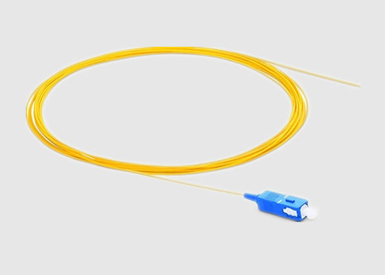 Single Mode Simplex SC APC 9/125 0.9mm Fiber Optic Pigtail