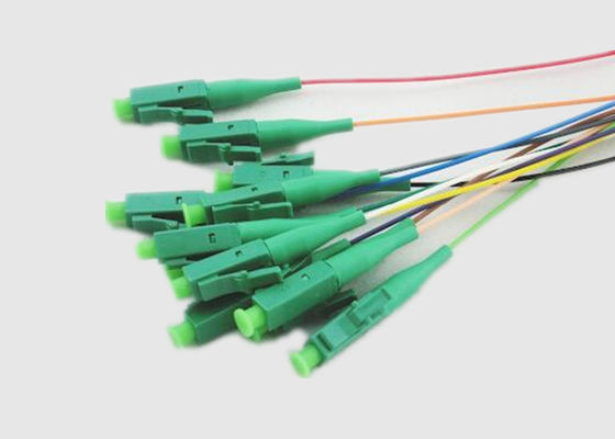 12 Stand OS2 Standard LC APC 9/125μm Fiber Optic Pigtail