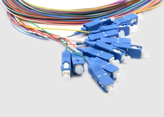 Outdoor Multi Core 12 Fiber 1m SC Fiber Optic Pigtails