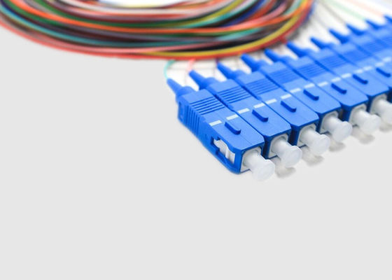 Outdoor Multi Core 12 Fiber 1m SC Fiber Optic Pigtails