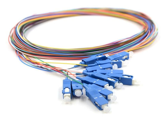 Outdoor Multi Core 12 Fiber 1m SC Fiber Optic Pigtails