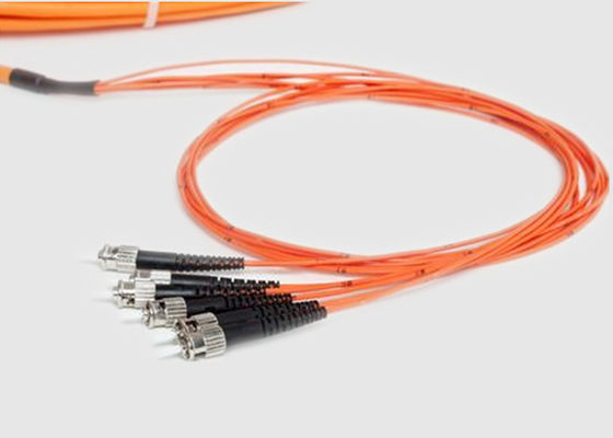 6 Cores ST UPC Single Mode 9/125um 3M Fiber Optic Pigtail