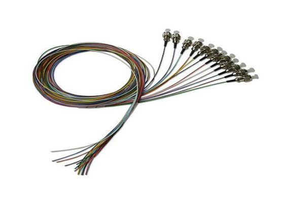 12 Fiber 12 Color Fan Out FC 2M Single Mode Fiber Pigtail