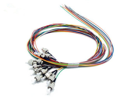 12 Fiber 12 Color Fan Out FC 2M Single Mode Fiber Pigtail