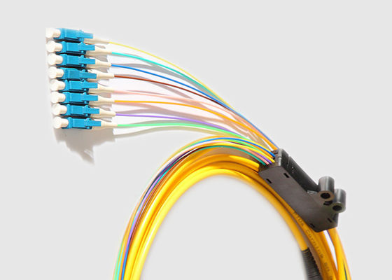 Single Mode 2.0MM 40G MPO To 8 X LC Fiber Breakout Cable