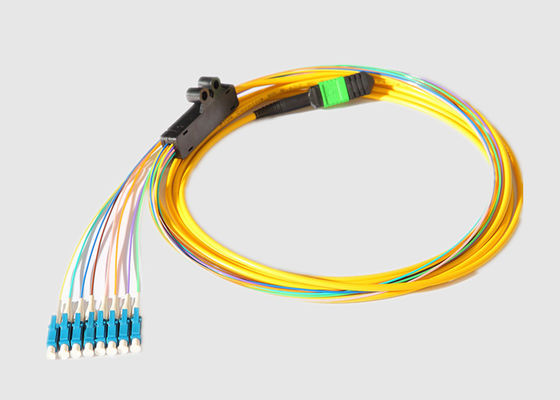 Single Mode 2.0MM 40G MPO To 8 X LC Fiber Breakout Cable