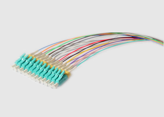 Multi Mode 12 Cores 0.9mm MPO To LC Breakout Cable