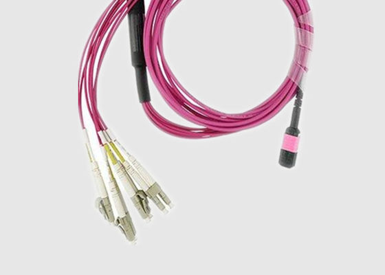 Multi Trunk 8 Cores OM3 2.0mm MPO To LC  Breakout Cable