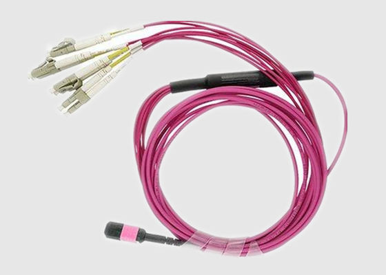 Multi Trunk 8 Cores OM3 2.0mm MPO To LC  Breakout Cable