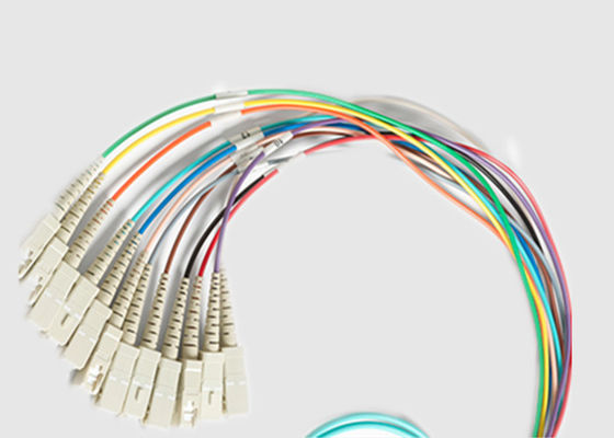MPO To 12 X SC 12 Fibers 0.9mm Mulit Mode MPO Fiber Cable