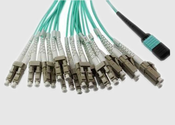 144 Fibers OM3 LC Dulpex 100G MPO Fiber Cable
