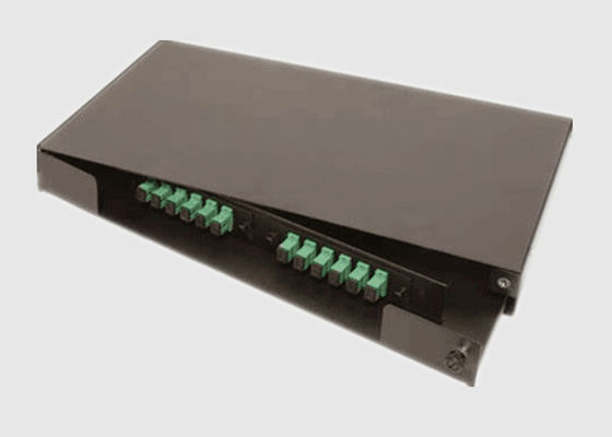 Wall Mount 19 Inch 1U 24 Port SC Fiber Optic Patch Panel