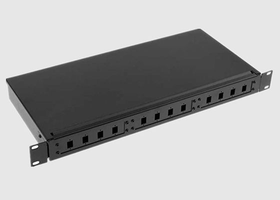 Wall Mount 19 Inch 1U 24 Port SC Fiber Optic Patch Panel