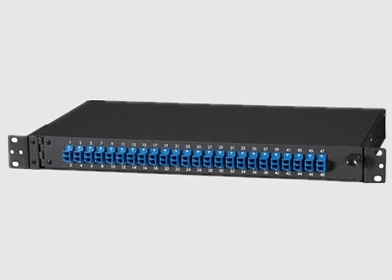 SC Adapter Wall Mount 2U 48 Port Fiber Optic Patch Panel