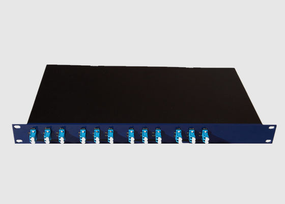 Black Multimode Duplex 1.2mm 12 Port SC Fiber Patch Panel