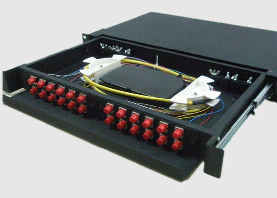 Zirconia Insert Singlemode 2U 24 Port FC Fiber Optic Patch Panel