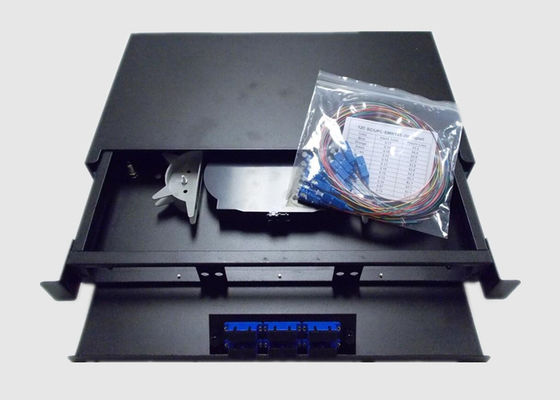 Industrial 4U 24 Port OM3 MPO To LC Patch Panel